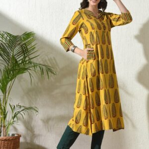 Wine Printed Cotton Straight Suit With Dupatta